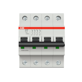  DISJONCTEUR S204M 4P- 13A -COU 