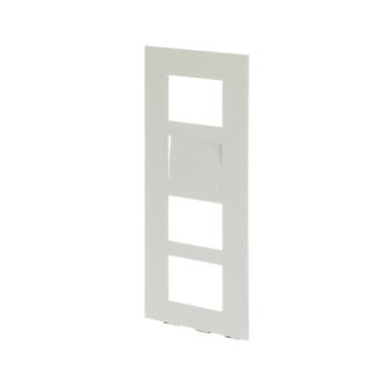  PLATINE 1/4 AUDIO/VIDO BLANC 