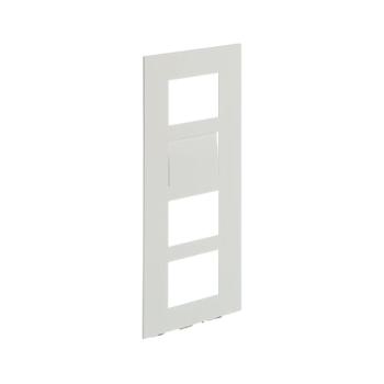  PLATINE 1/4 AUDIO/VIDO BLANC 