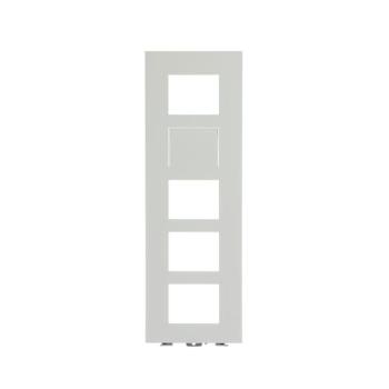  PLATINE 1/5 AUDIO/VIDO BLANC 