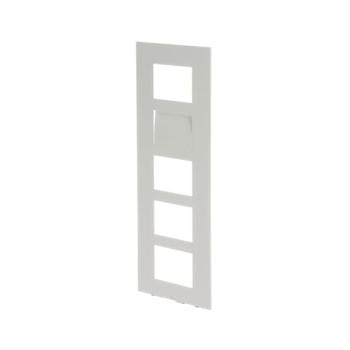  PLATINE 1/5 AUDIO/VIDO BLANC 