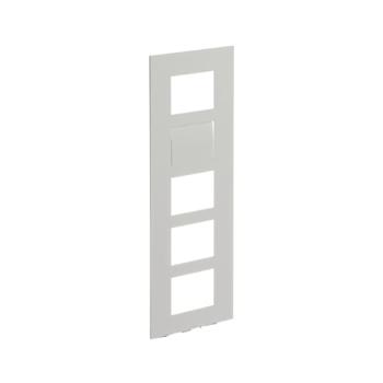  PLATINE 1/5 AUDIO/VIDO BLANC 