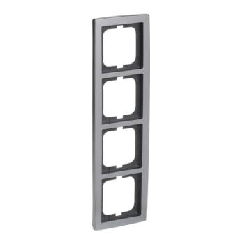  CADRE 4 POUSSOIRS CHROME, MAT 