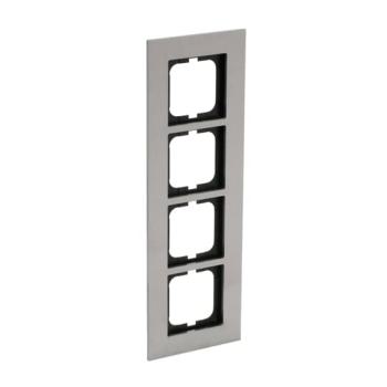 CADRE 4 POUSSOIRS ACIER INOX, 