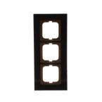  CADRE 3 POUSSOIRS VERRE SOMBRE 