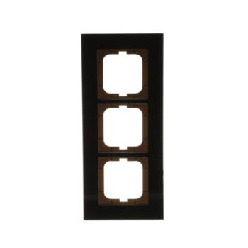  CADRE 3 POUSSOIRS VERRE SOMBRE 