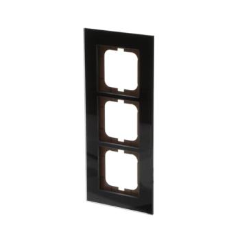  CADRE 3 POUSSOIRS VERRE SOMBRE 