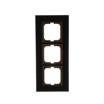  CADRE 3 POUSSOIRS VERRE SOMBRE 