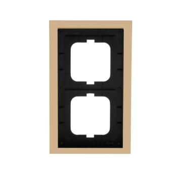  CADRE 2 POUSSOIRS OR 