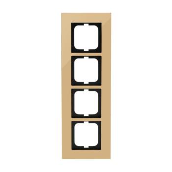  CADRE 4 POUSSOIRS OR 
