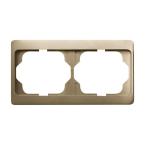  CADRE 2 POUSSOIRS BRONZE HORIZ 