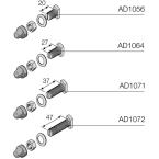  VIS M8 L = 27 MM POUR BARRES P 