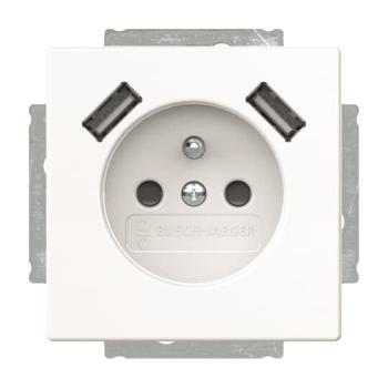  PC 2P+T / USB BLANC 