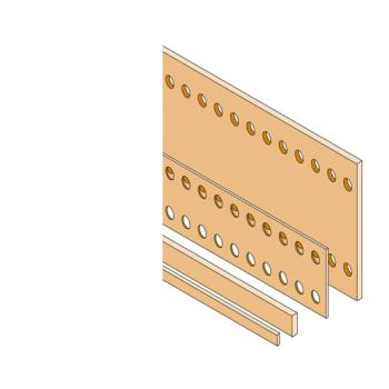  BARRE CUIVRE PLATE 120X10MM L= 