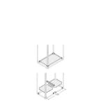  BASE FERMEE IP30/40 L=600MM P= 