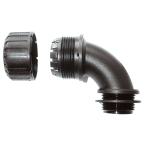  RHINO 2 PART ELBOW M16 BLACK N 