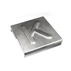  BAGUE INOX 316 CARACTERE [K] 