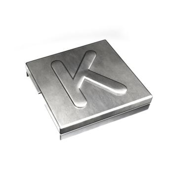  BAGUE INOX 316 CARACTERE [K] 