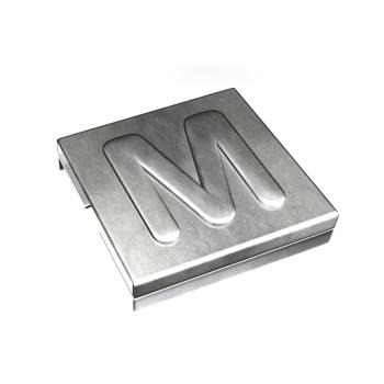  BAGUE INOX 316 CARACTERE [M] 
