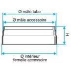  BOUCHON MALE FEM. ALU - D160 