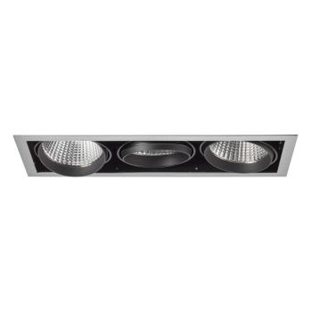  KIT QUADRA 3 GRIS LED 4000K 
