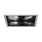  KIT QUADRA 4 GRIS LED 3000K 