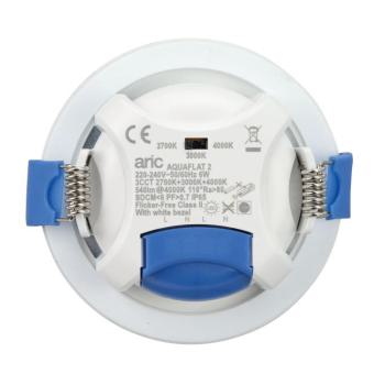  AQUAFLAT 6W 3CCT 27-30-40K BLC 
