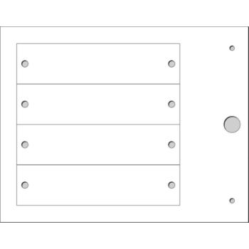  Plaque personnalisable adh�siv 