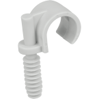  CLIPS DE TUBE DIAM 25+CHEVILLE 