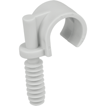  CLIPS DE TUBE DIAM 25+CHEVILLE 