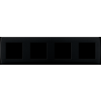  PLAQUE ANTHRACITE 4 POSTES 
