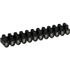  BARRETTES ACIER NOIRE 6 MM 