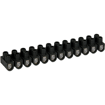 BARRETTES ACIER NOIRE 6 MM 