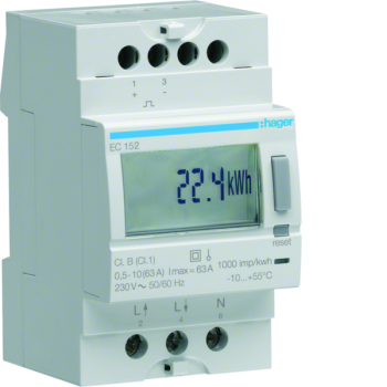  Compt mono direct 63A 2 tarifs 