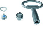  Serrure triangle mle+cle IP5- 