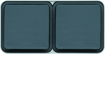  cubyko PC dble hor. 2P+T gris 
