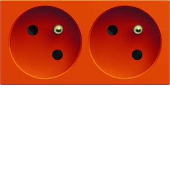 PC dble goul. 2P+T 16A orange 