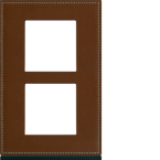  Plaque 2P V57 coffee leather 