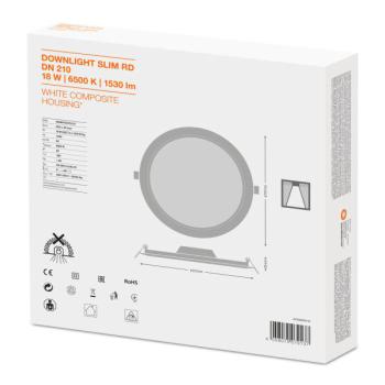  DL SLIM ROND 210 18W 6500K 