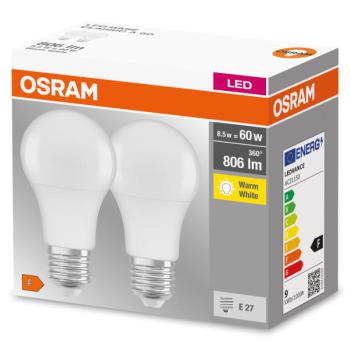  BTE2 LED Std plast dep 8,5W=60 