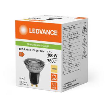  LED PAR16 36D DIM 8W 930 GU10 