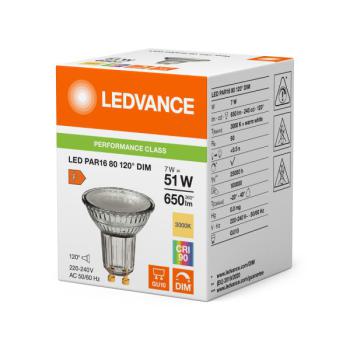  LED PAR16 120D DIM 7W 930 GU10 