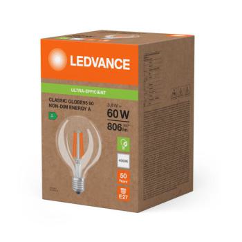  LED G95 60 CL 3.8W 840 E27 A 