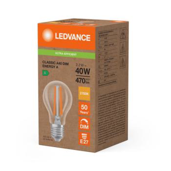  LED CLA  DIM 2.2W 827 E27 A 