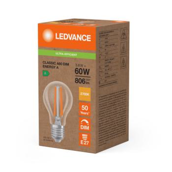  LED CLA  DIM 3.8W 827 E27 A 