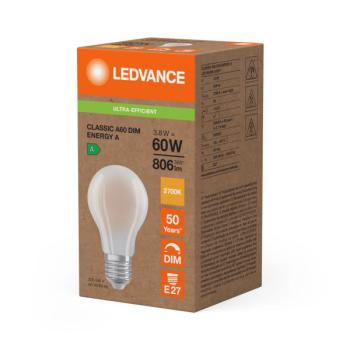  LED CLA FR DIM 3.8W 827 E27 A 