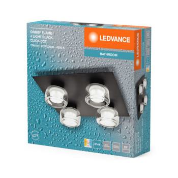  Flame 4x5,5W/CCT IP44 Noir 