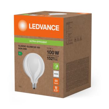  LED G125 100 FR 7.2W 840 E27 A 