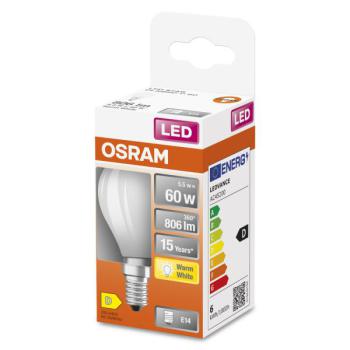  LEDSCLP60 6,5W/827 230VGLFRE14 