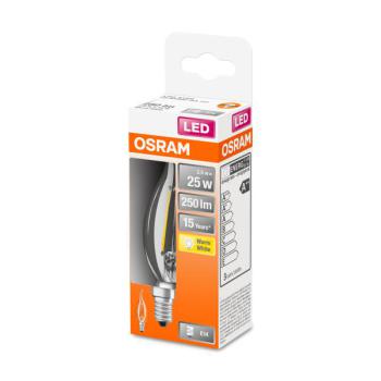  LED FIL OSR CLBA25 827 E14 